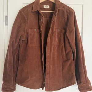Marine Layer Men's Tan Corduroy Shirt Jacket